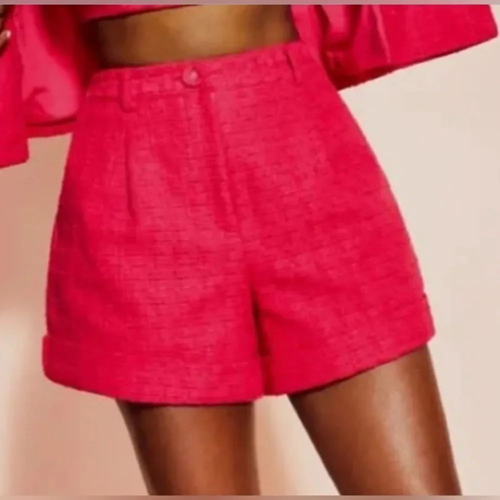 NEW *Coquette-Girl* Tweed Royalty by Maluma Hot Pink Classic Shorts